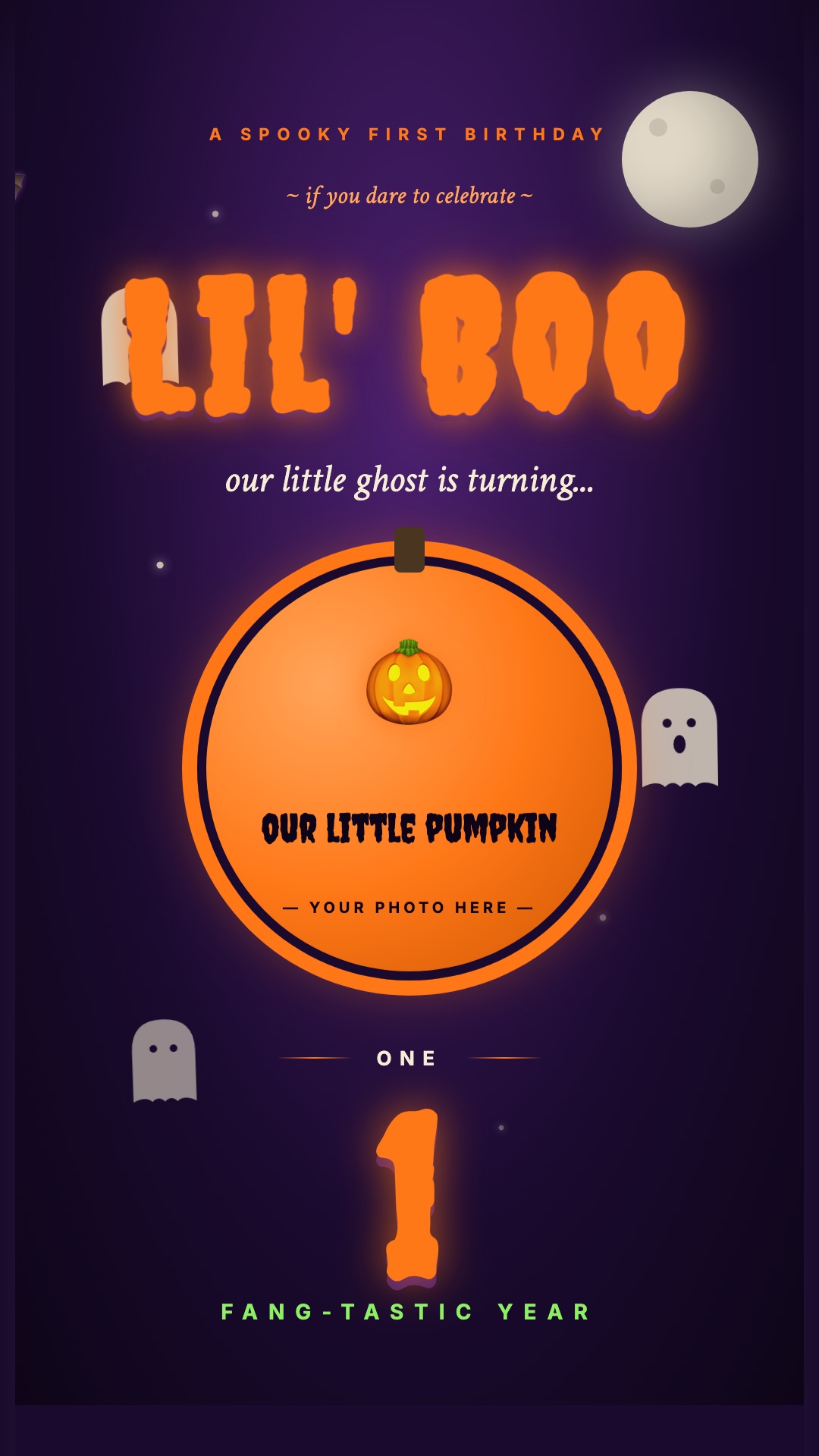 Halloween invitation poster